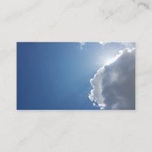 Sun White Clouds & Blue Sky Business Cards 2019