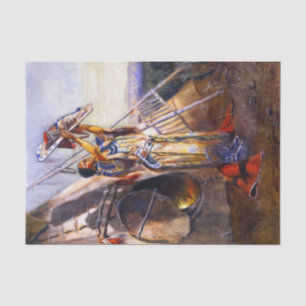 “Sun Worshiping in Montana” by Charles Russell Tissue Paper