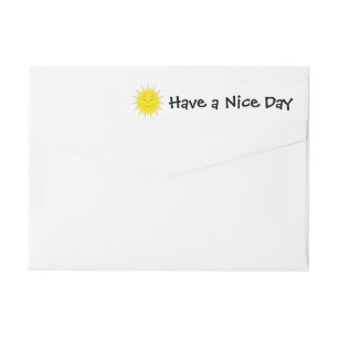 Sun Wrap Around Label