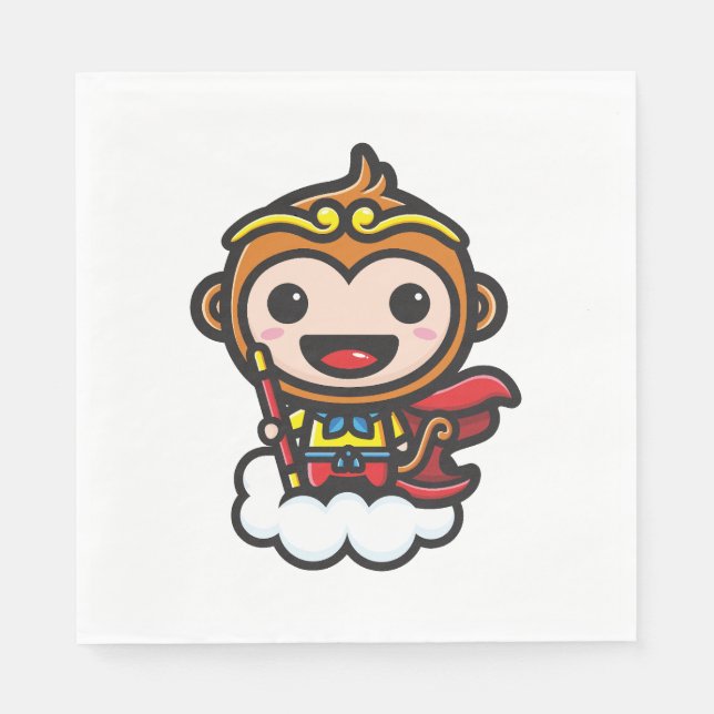 Sun Wu Kong Smile For You Napkin (Front)
