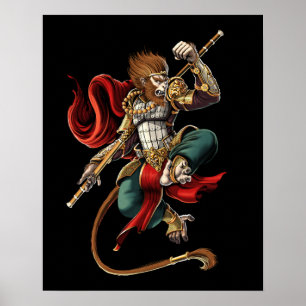 Sun Wukong Chinese Monkey King Poster