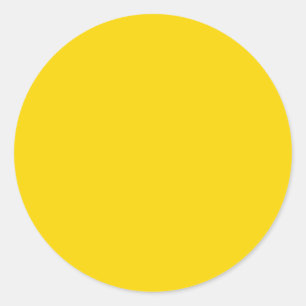 Sun Yellow Colour Only Visual Identifier Tools Classic Round Sticker