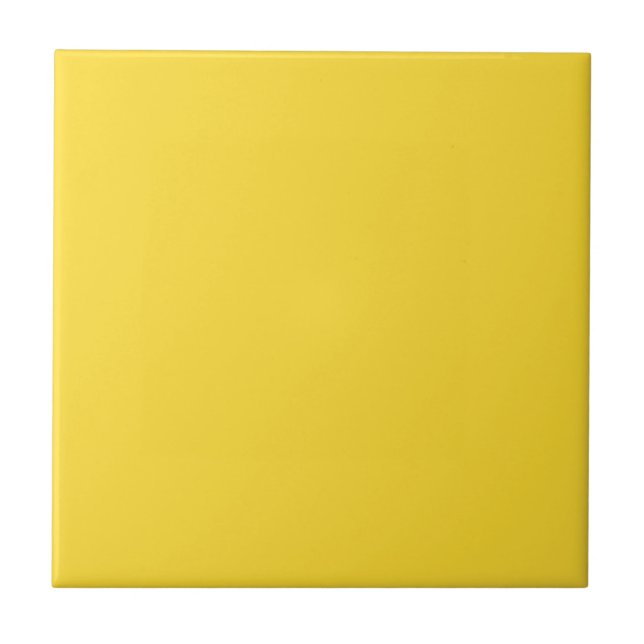 Sun Yellow Solid Colour | Classic Elegant Ceramic Tile (Front)