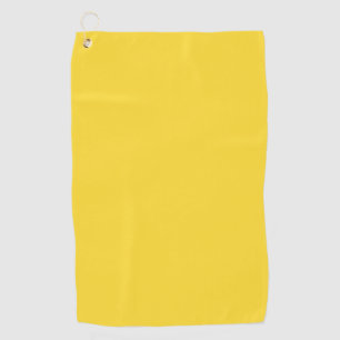 Sun Yellow Solid Colour   Classic Elegant Golf Towel