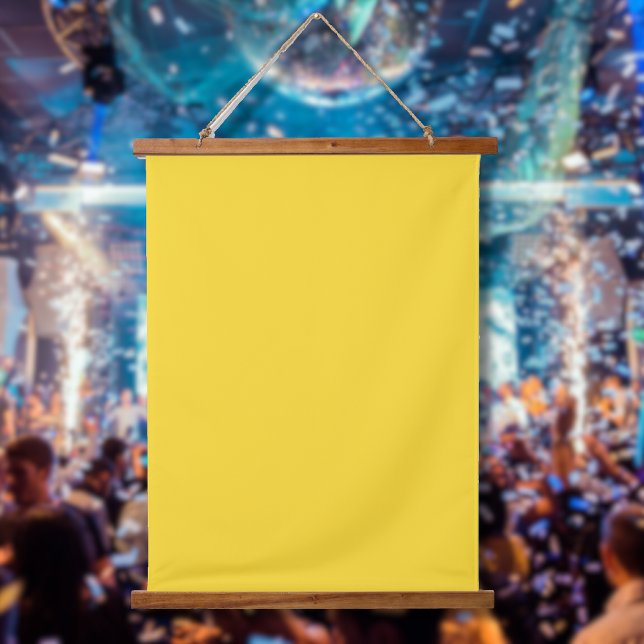 Sun Yellow Solid Colour | Classic Elegant Hanging Tapestry (Creator Uploaded)