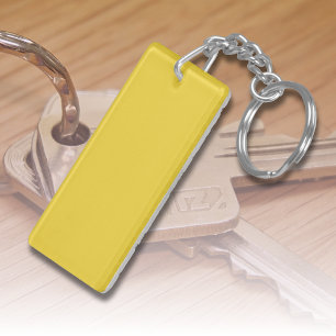 Sun Yellow Solid Colour Classic Elegant Key Ring