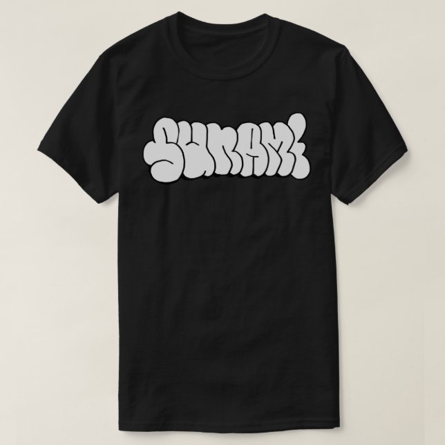 sunami style Sticker T-Shirt (Design Front)