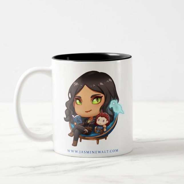 Sunaya Reading Chibi Mug (Left)