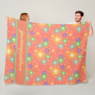 sunbathe many cheerful digital party fleece blanket