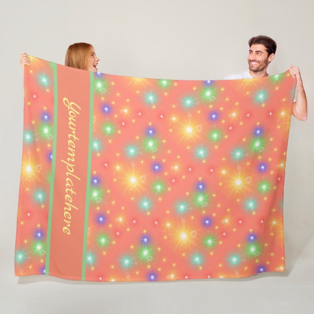 sunbathe many cheerful digital party fleece blanket (In Situ)