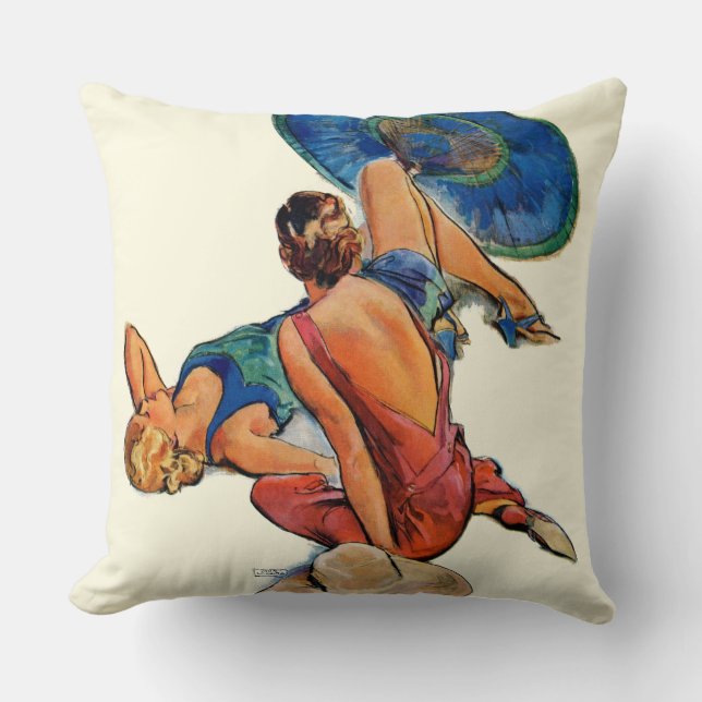 Sunbathers Cushion (Front)