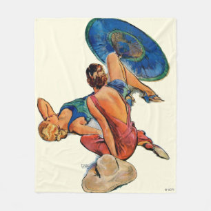 Sunbathers Fleece Blanket