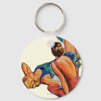 Sunbathers Key Ring