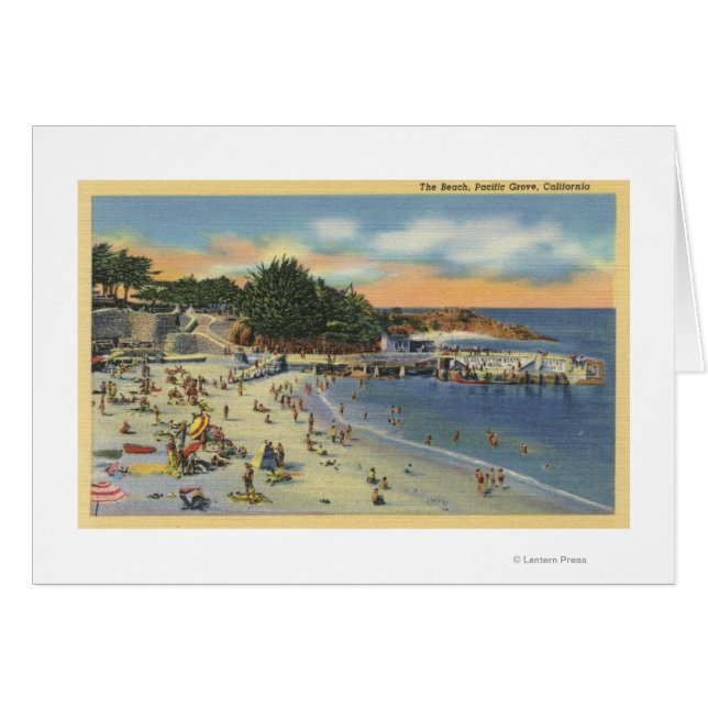 Sunbathers & Swimmers at the Beach (Front Horizontal)