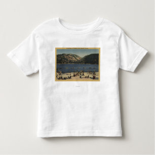 Sunbathers & Swimmers on the Beach Toddler T-Shirt