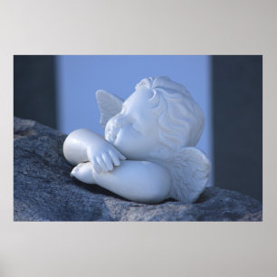 Sunbathing angel CC0127 Poster