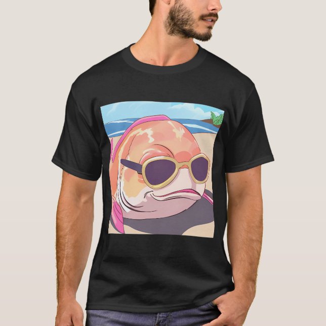 Sunbathing Fish T-Shirt (Front)