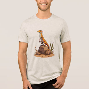 Sunbathing Lizard Vibes Tri-Blend Shirt