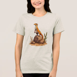 Sunbathing Lizard Vibes Tri-Blend Shirt