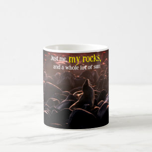 Sunbathing sea lion coffee mug