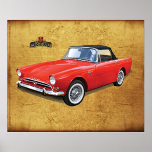 Sunbeam Alpine Car Poster