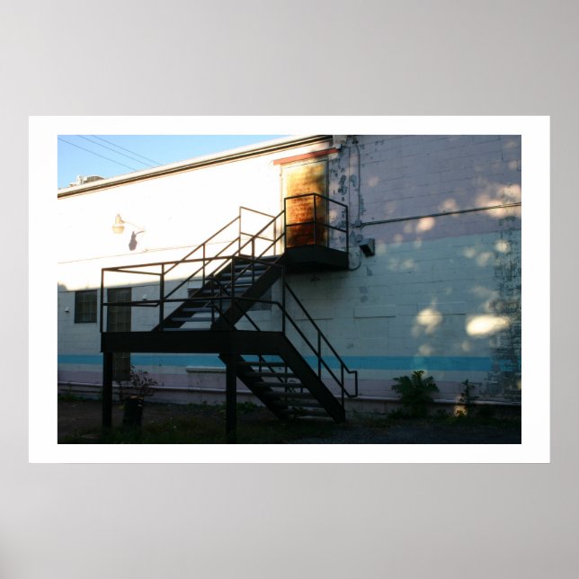 Sunbeam on Stairwell Poster (Front)