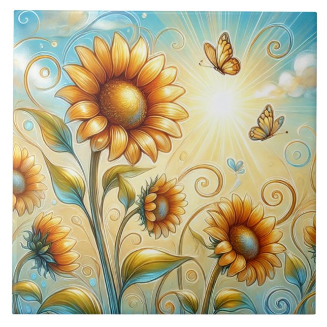 Sunbeam Serenade Ceramic Tile (Front)