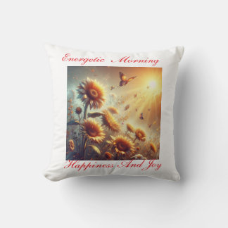 "Sunbeam & Sunflower Bliss" Cushion