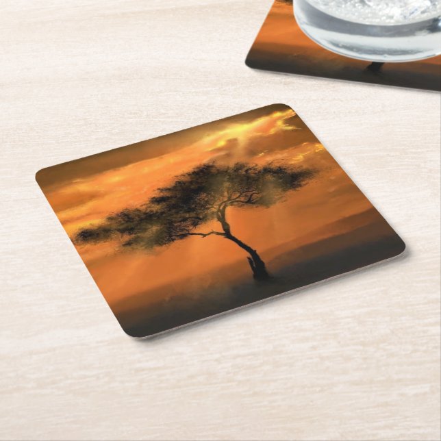 Sunbeams Paper Coaster (Angled)