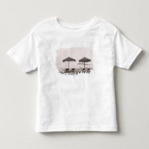 Sunbeds And Umbrella On Playamar Beach Toddler T-Shirt