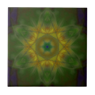 Sunbow Mandala Ceramic Tile