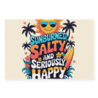 Sunburned Salty and Happy – Retro Beach Vibes