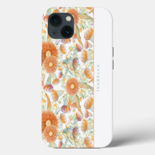 Sunburnt Wattle & Eucalyptus Customisable iPhone 13 Case