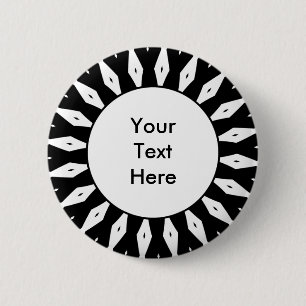 Sunburst 04 6 cm round badge
