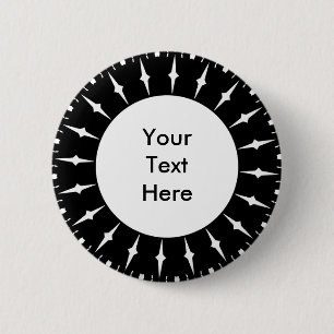 Sunburst 05 6 cm round badge