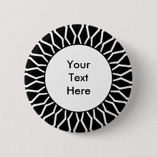 Sunburst 07 6 cm round badge