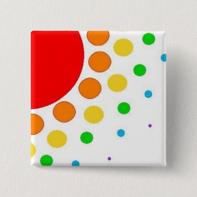 Sunburst 15 Cm Square Badge (Front)