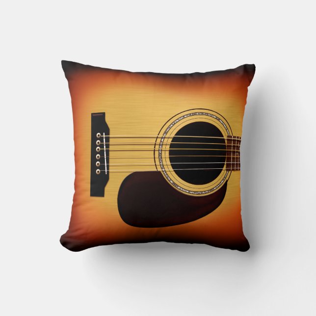 Sunburst Acoustic Guitar Cushion (Front)
