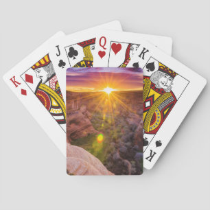 Sunburst at Canyon de Chelly, AZ Playing Cards