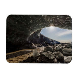 Sunburst at ice cave entrance magnet