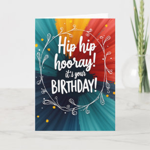 Sunburst Birthday Card