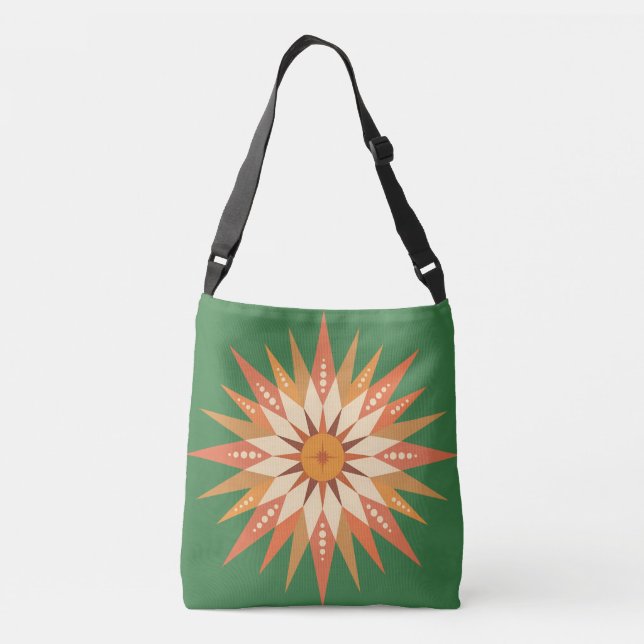 Sunburst Boho Tote Bags (Back)