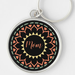 Sunburst Design South West Colour with Mum Keychai Key Ring