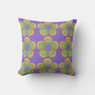 Sunburst Flower Collage Pillows
