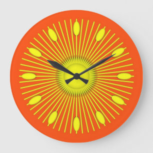 Sunburst Large Clock