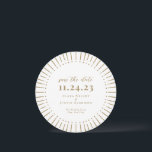 Sunburst Modern Save The Date<br><div class="desc">Featuring a hand-drawn sunburst frame and paired with elegant type,  this save the date card is a stylish way to announce your date to your loved ones. Add additional information to the back.</div>