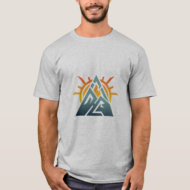 Sunburst Mountain Triangle Hiking Adventure Tee (Front)