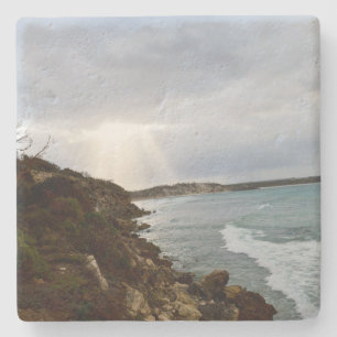 Sunburst On The Ocean, Stone Coaster