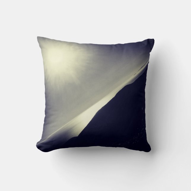 Sunburst Over the Pacific Throw Pillow 16" x 16" (Front)