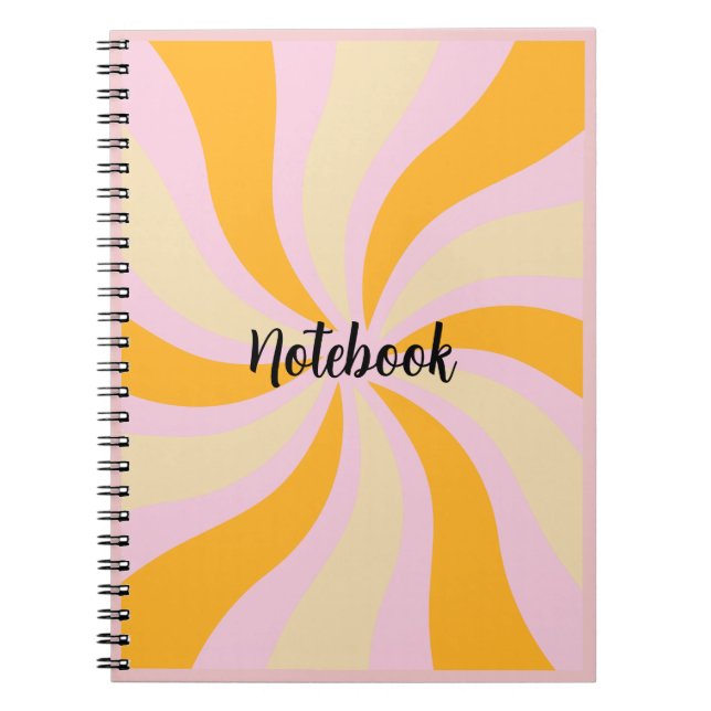 Sunburst Pattern Notebook (Front)